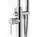 Смеситель для ванны CORSAN LUGO CHROME напольный (CMM35CH)