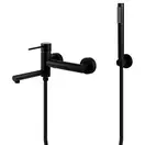Смеситель для ванны Corsan LUGO BLACK MATT с изливом (CMZ062BL)