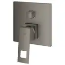 Смеситель для ванны с переключатилем на 3 положения Grohe Eurocube (цвет - тёмный графит, матовый) (24094AL0) фото 3 Aquada.com.ua