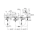 Смеситель на борт ванны Grohe Bau Edge (цвет - хром), с душевым гарнитуром (25120000) фото 2 Aquada.com.ua