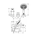 Змішувач для ванни Hansgrohe Metropol (32551000)
