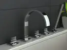 Смеситель для ванны KOHLMAN AXIS CHROME на борт ванны (QB262N)