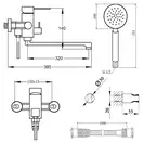 Смеситель для ванны Lidz (NKS) 12 32 005-1 New (LIDZNKS12320051)