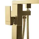 Смеситель для ванны REA TERY GOLD золотой напольный (REA-B5306)
