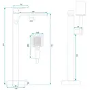 Смеситель для ванны REA HASS CHROME хром напольный (REA-B6400)