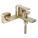 Смеситель для ванны и душа REA  ARGUS BRUSHED GOLD настенный с изливом (REA-B6414)
