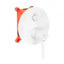 Смеситель для ванны и душа REA LUNGO WHITE MATT + BOX скрытого монтажа (REA-B6440)