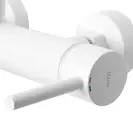 Смеситель для ванны и душа REA LUNGO WHITE MATT настенный с изливом (REA-B8030)