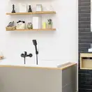 Змішувач для ванни Yoka ADA BLACK чорний настінний (BW.ADA-BLK)