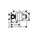 Hansgrohe Скрытая часть для гигиенического смесителя (29235180)