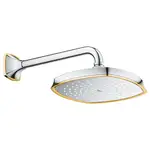 Верхний душ с держателем Grohe Grandera (цвет - хром/золото) (27974IG0+27986IG0)