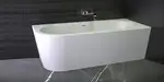 Ванна акриловая отдельностоящая Knief Wall 180x80 белая с сифоном (0100277+010009106S)