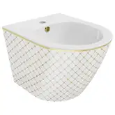 Подвесное биде MEXEN LENA WHITE DIAMOND GOLD (MEX-35224809)
