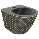 Подвесное биде MEXEN LENA BLACK MATT DIAMOND GOLD (MEX-35224879)