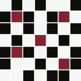 Мозаїка Michelle White-Black Mosaic 200x200x9 Konskie (ICT0700007G1)