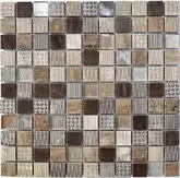 Мозаїка СМ 3045 С3 Brown-Ebony-Beige Silver 300x300x9 Котто Кераміка (СМ 325045)