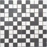 КОТТО КЕРАМІКА Мозаїка СМ 3106 C2 estet white/estet graphite  300 х 300 х 9   ( 25 х 25 ) Кераміка Лео УКРАЇНА (СМ 325106)