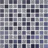 КОТТО КЕРАМІКА Мозаїка скляна GMP 0825010 С2 print 10/black mat 300x300 (кубик 2,5х2,5) Кераміка Лео УКРАЇНА