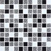 КОТТО КЕРАМІКА Мозаїка скляна GMP 0825011 С3 print 10/black /white 300 x 300 х 8   ( 25 х 25 ) Кераміка Лео УКРАЇНА