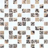 КОТТО КЕРАМІКА Мозаїка скляна GMP 0825037 С2 print 38/white mat 300x300 (кубик 2,5х2,5) Кераміка Лео УКРАЇНА