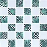 КОТТО КЕРАМІКА Мозаїка скляна GMP 0848024 СC print 24/ral 7047 300x300 (кубик 4,8х4,8) Кераміка Лео УКРАЇНА