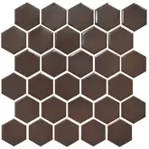 КОТТО КЕРАМІКА Мозаїка HEXAGON H 6005 Coffee Brown 295х295х9 Кераміка Лео УКРАЇНА