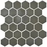 КОТТО КЕРАМІКА Мозаїка HEXAGON H 6020 Dark Grey 295х295х9  Кераміка Лео УКРАЇНА