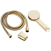Душевая лейка REA GOLD + шланг + держатель золото (REA-P6637)