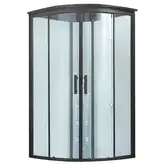 Гидромассажный бокс Lidz Majatek SBM90x90.BLA.HIGH.TR, стекло прозрачное 5 мм без поддона (LMSBM9090BLAHIGHTR2)