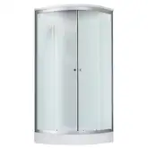 Набор Lidz душевой бокс Tani SB80x80.SAT.LOW.FR, стекло Frost 4 мм + поддон Kupala (LTSB8080SATLOWFR2SET)