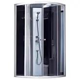 Душевой бокс Lidz Tani SB80x80.SAT.LOW.GR, стекло тонированное 4 мм без поддона (LTSB8080SATLOWGR)