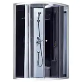 Душевой бокс Lidz Tani SB90x90.SAT.HIGH.GR, стекло тонированное 4 мм без поддона (LTSB9090SATHIGHGR2)