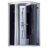 Душевой бокс Lidz Tani SB90x90.SAT.LOW.GR, стекло тонированное 4 мм без поддона (LTSB9090SATLOWGR2)