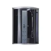 Гидромассажный бокс Lidz Tani SBM90x90.SAT.HIGH.GR, стекло тонированное 4 мм без поддона (LTSBM9090SATHIGHGR2)