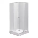 Душевая кабина Lidz Wawel SC90x90.SAT.LOW.TR, стекло прозрачное 4 мм (LWASC9090SATLOWTR)
