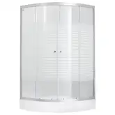 Набор Lidz душевая кабина Wieza SC80x80.SAT.LOW.L, стекло Linie 4 мм + поддон Kupala (LWISC8080SATLOWL2SET)