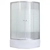 Душевая кабина Lidz Wieza SC90x90.SAT.MID.L, стекло Linie 4 мм (LWISC9090SATMIDL)