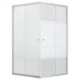 Душевая кабина Lidz Wiezak SC90x90.SAT.LOW.L, стекло Linie 4 мм без поддона (LWKSC9090SATLOWL2)