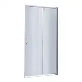 Душевая дверь в нишу Lidz Zycie SD100x185.CRM.TR, стекло прозрачное 5 мм (LZSD100185CRMTR)