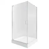 Набор Qtap душевая кабина Aquarius CRM1099SC6 Clear 2020x900x900 мм + поддон Tern 309912C 90x90x12 см с сифоном (AQUACRM1099SC6SET)