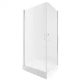 Набор Qtap душевая кабина Gemini CRM1018RC6 Clear 2020x1000x800 мм + поддон Tern 301812C 100x80x12 см с сифоном (GEMCRM1018RC6SET)