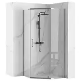 Rea Axin Chrom Душевая кабина 90x90, прозрачное стекло (REA-K8779)
