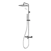 Душова система Bossini Elios Shower з термостатом, з квадратним душем, хром (L10403000030008)