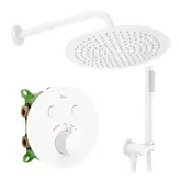 Душевая система с термостатом REA MILER WHITE + BOX скрытого монтажа (REA-P6614)