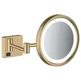 Дзеркало Hansgrohe ADDSTORIS з підсвіткою LED бронзовий матовий (41790140)