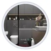 Дзеркало Mixxus PLAIN MC10-60 з Led Touch, Anti-fog, димером, регулятором яскравості, годинником (M (MI6013)