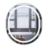 Дзеркало Mixxus Premium ELLIPSE MV05-80x70-Reverse WHITE з Led Touch, Anti-fog, димером (3-6,5kK) ( (MP6645)