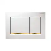 Geberit Omega 30 Кнопка смыва, белый/золотой (115.080.KK.1) (115.080.kk.1)