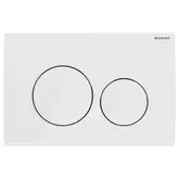 Geberit Delta 20 Клавиша смыва, двойной, белый глянец (115.127.11.1)