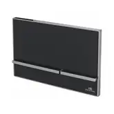 Кнопка змиву Noken Crystal Smart-line подвійна, чорна (100104500)
